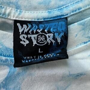 Wasted Story Men's Blue and Multi Tshirt